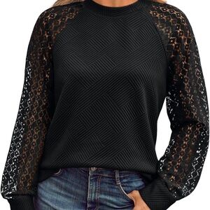 Ladies Black Pullover Top